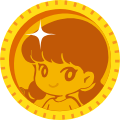 white coin icon